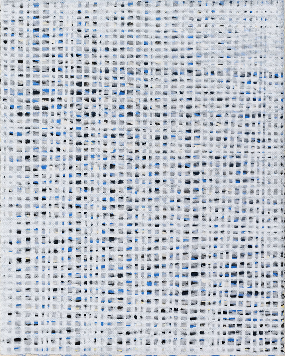 Nikola Dimitrov, Winterreise, 2023, Pigmente, Bindemittel auf Leinwand, 25  20 cm